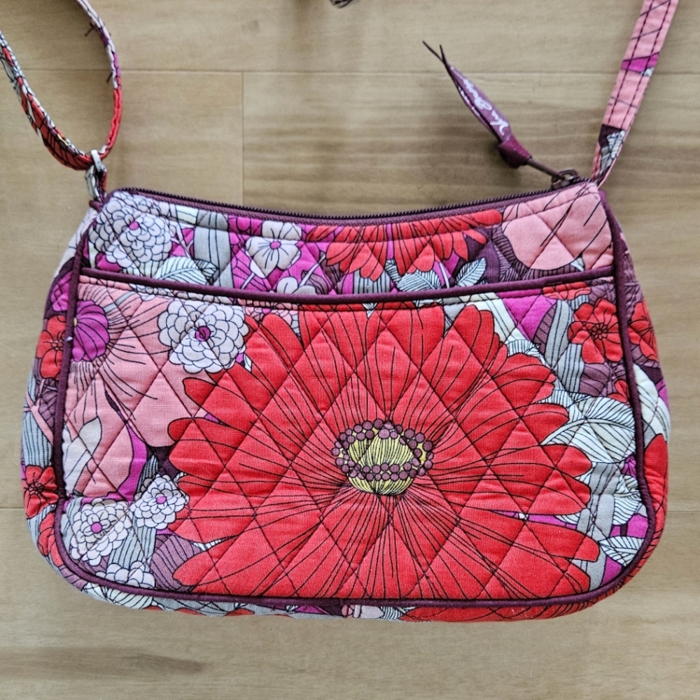 NFS Vera Bradley Little Crossbody Bag Small Purse Floral Bohemian Blooms - Picture 7 of 7